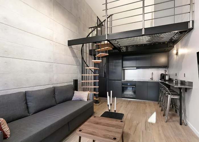 Loft Industriel Avec Terrasse Et Filet Suspendu A Cimiez