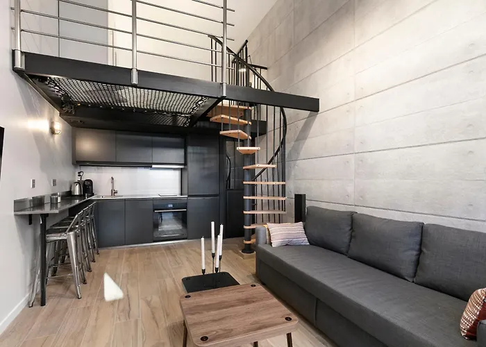 شقة Loft Industriel Avec Terrasse Et Filet Suspendu A Cimiez